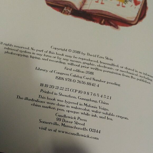 Stein, David Ezra: Interrupting Chicken ** Caldecott Honor ** HB/DJ 2018 First - Picture 6 of 6